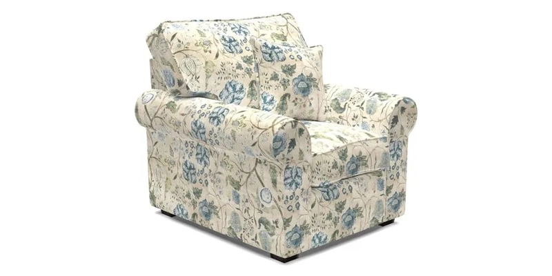 Upperton Chair in Two Tone Plain Biscuit - Loose cover option available