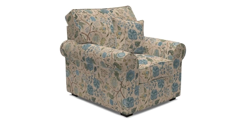 Upperton Chair in Two Tone Plain Biscuit - Loose cover option available