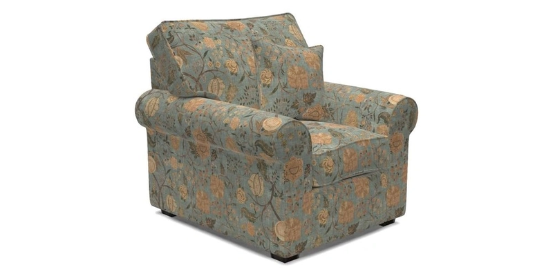Upperton Chair in Two Tone Plain Biscuit - Loose cover option available