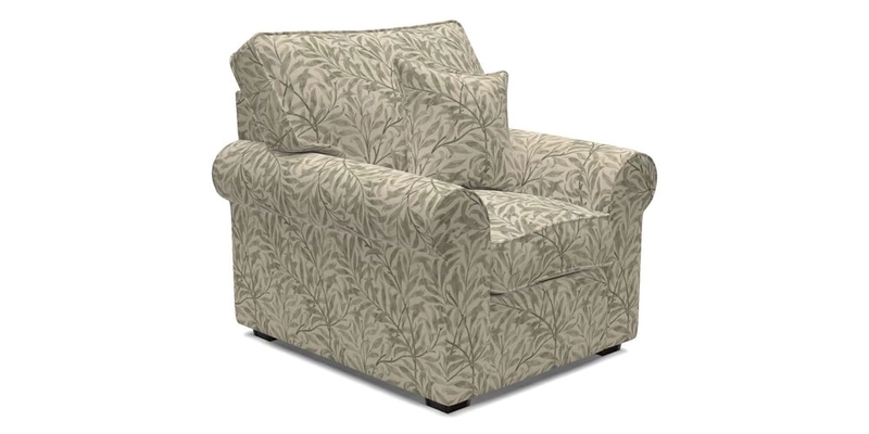 Upperton Chair in Two Tone Plain Biscuit - Loose cover option available