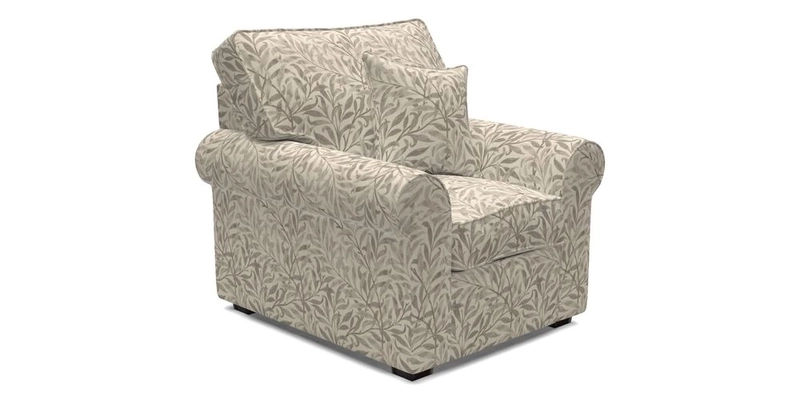 Upperton Chair in Two Tone Plain Biscuit - Loose cover option available