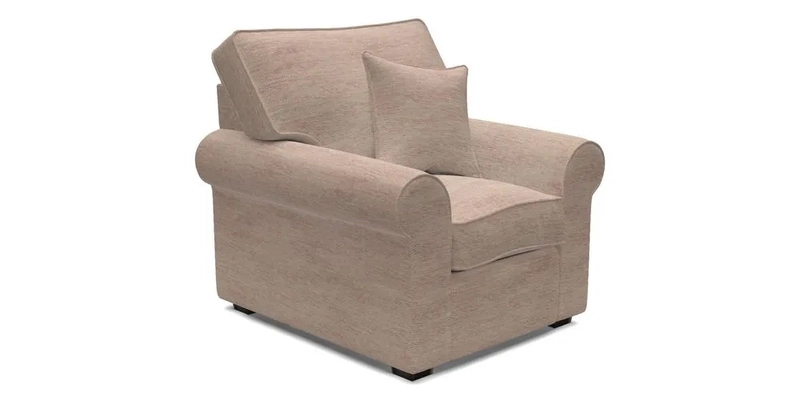 Upperton Chair in Two Tone Plain Biscuit - Loose cover option available
