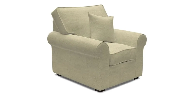 Upperton Chair in Two Tone Plain Biscuit - Loose cover option available