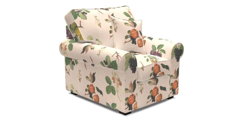 Upperton Chair in Two Tone Plain Biscuit - Loose cover option available