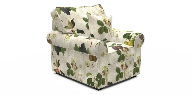 Upperton Chair in Two Tone Plain Biscuit - Loose cover option available