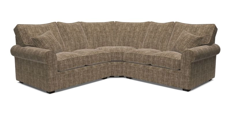 Upperton Corner Sofa RHF & LHF in Two Tone Plain Biscuit  - Loose cover option available