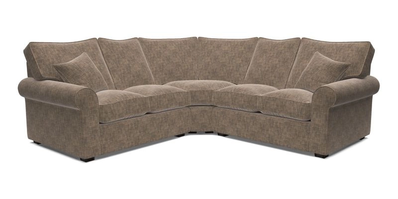 Upperton Corner Sofa RHF & LHF in Two Tone Plain Biscuit  - Loose cover option available