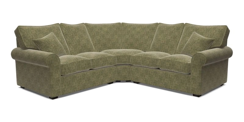 Upperton Corner Sofa RHF & LHF in Two Tone Plain Biscuit  - Loose cover option available
