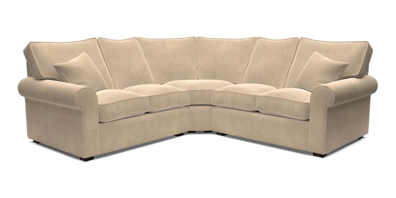 Upperton Corner Sofa RHF & LHF in Two Tone Plain Biscuit  - Loose cover option available