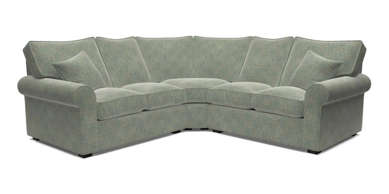 Upperton Corner Sofa RHF & LHF in Two Tone Plain Biscuit  - Loose cover option available