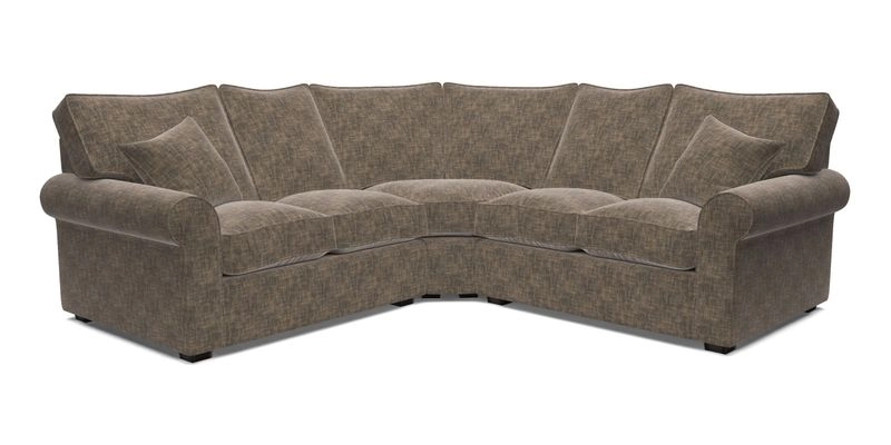 Upperton Corner Sofa RHF & LHF in Two Tone Plain Biscuit  - Loose cover option available