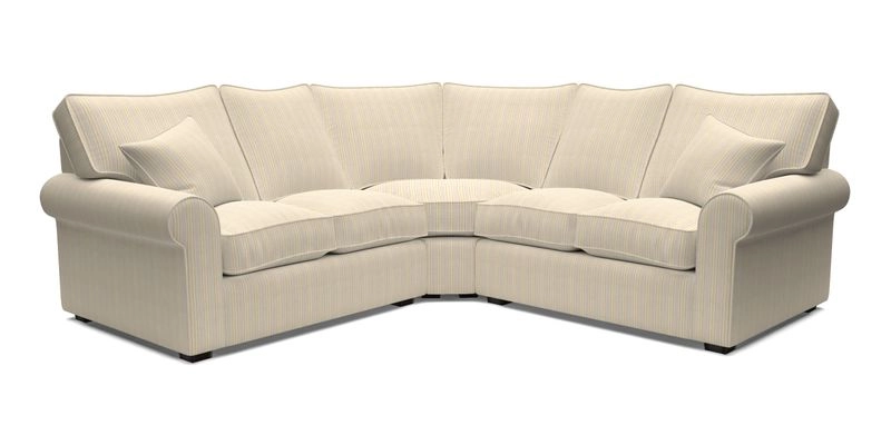 Upperton Corner Sofa RHF & LHF in Two Tone Plain Biscuit  - Loose cover option available