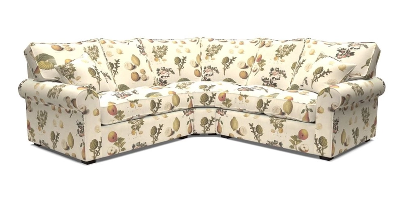 Upperton Corner Sofa RHF & LHF in Two Tone Plain Biscuit  - Loose cover option available