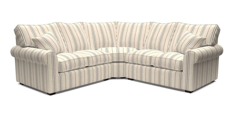 Upperton Corner Sofa RHF & LHF in Two Tone Plain Biscuit  - Loose cover option available