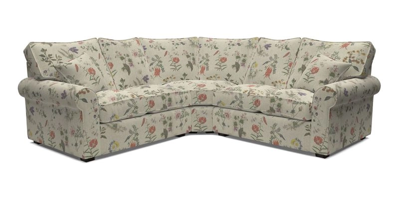 Upperton Corner Sofa RHF & LHF in Two Tone Plain Biscuit  - Loose cover option available