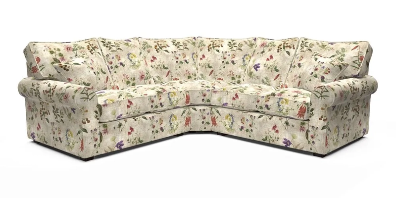 Upperton Corner Sofa RHF & LHF in Two Tone Plain Biscuit  - Loose cover option available