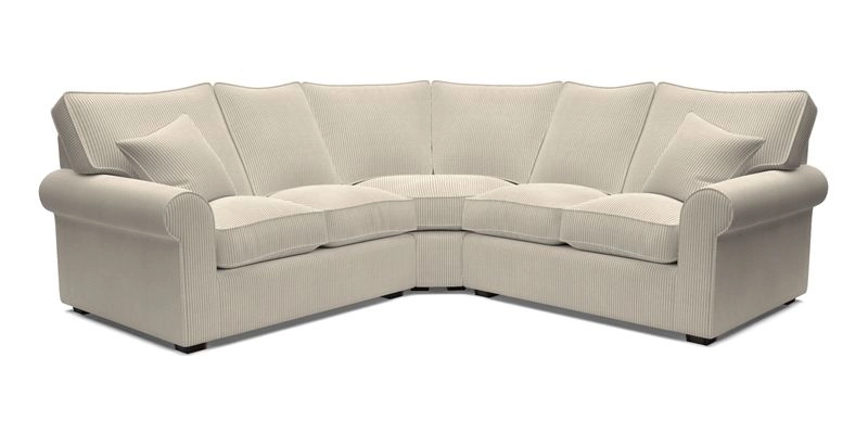 Upperton Corner Sofa RHF & LHF in Two Tone Plain Biscuit  - Loose cover option available