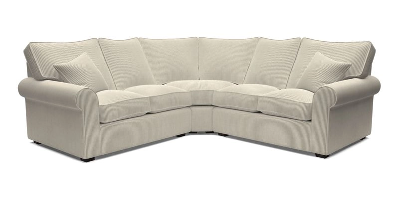Upperton Corner Sofa RHF & LHF in Two Tone Plain Biscuit  - Loose cover option available