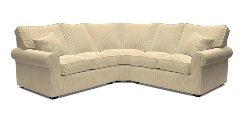 Upperton Corner Sofa RHF & LHF in Two Tone Plain Biscuit  - Loose cover option available