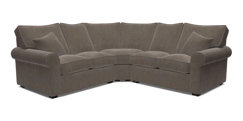 Upperton Corner Sofa RHF & LHF in Two Tone Plain Biscuit  - Loose cover option available