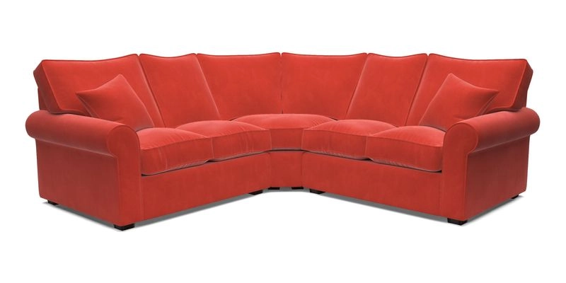 Upperton Corner Sofa RHF & LHF in Two Tone Plain Biscuit  - Loose cover option available