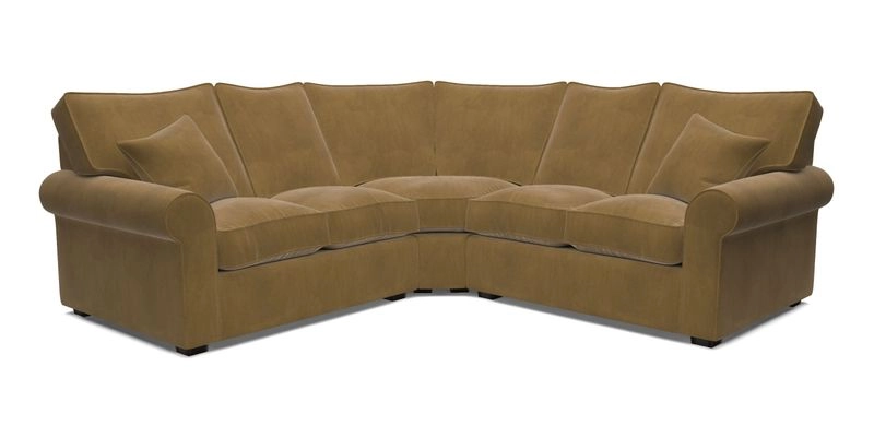 Upperton Corner Sofa RHF & LHF in Two Tone Plain Biscuit  - Loose cover option available