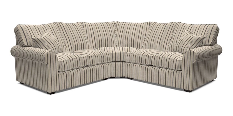 Upperton Corner Sofa RHF & LHF in Two Tone Plain Biscuit  - Loose cover option available