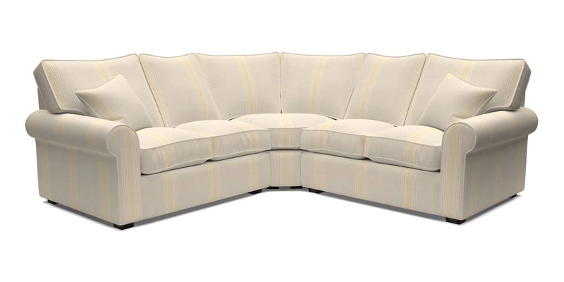 Upperton Corner Sofa RHF & LHF in Two Tone Plain Biscuit  - Loose cover option available