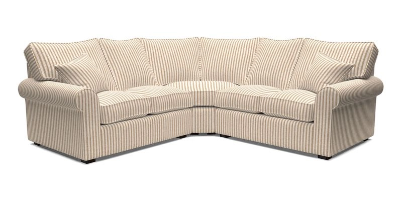 Upperton Corner Sofa RHF & LHF in Two Tone Plain Biscuit  - Loose cover option available