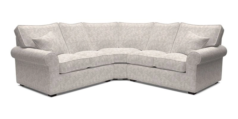 Upperton Corner Sofa RHF & LHF in Two Tone Plain Biscuit  - Loose cover option available