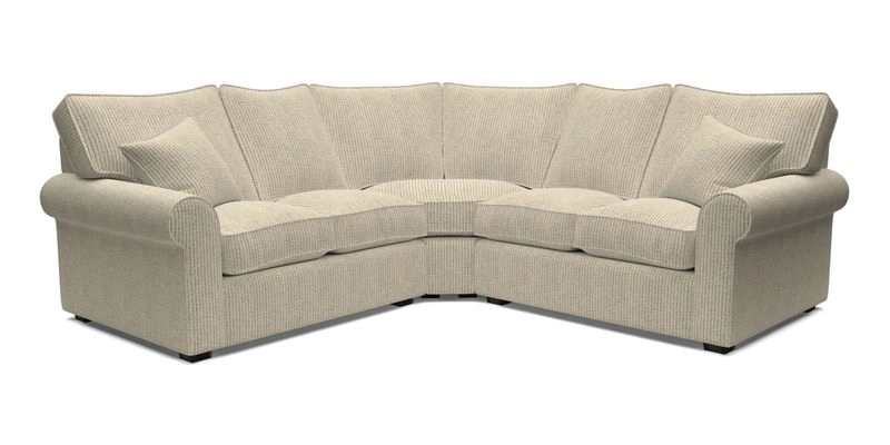 Upperton Corner Sofa RHF & LHF in Two Tone Plain Biscuit  - Loose cover option available
