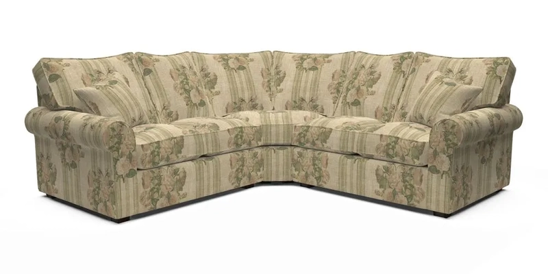 Upperton Corner Sofa RHF & LHF in Two Tone Plain Biscuit  - Loose cover option available