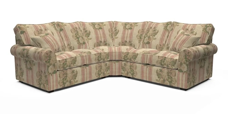 Upperton Corner Sofa RHF & LHF in Two Tone Plain Biscuit  - Loose cover option available