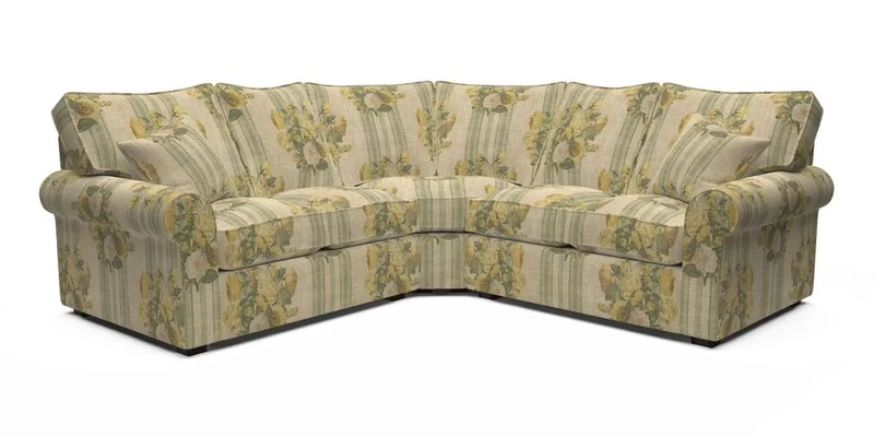 Upperton Corner Sofa RHF & LHF in Two Tone Plain Biscuit  - Loose cover option available