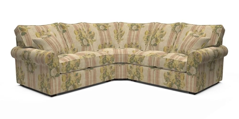 Upperton Corner Sofa RHF & LHF in Two Tone Plain Biscuit  - Loose cover option available