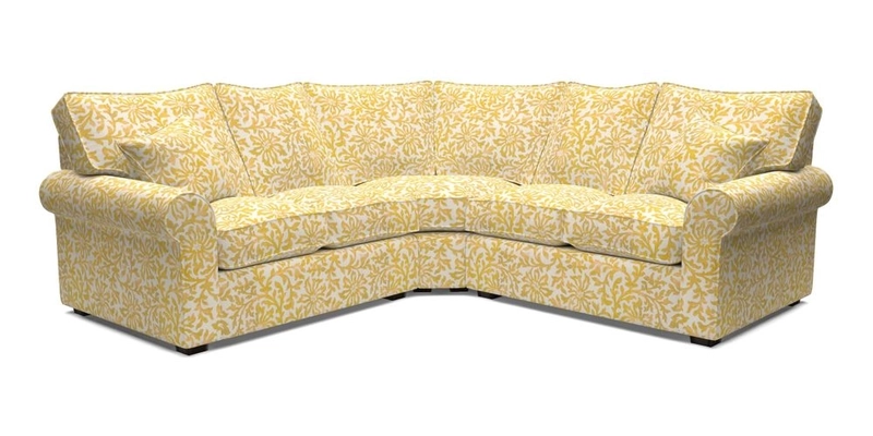 Upperton Corner Sofa RHF & LHF in Two Tone Plain Biscuit  - Loose cover option available