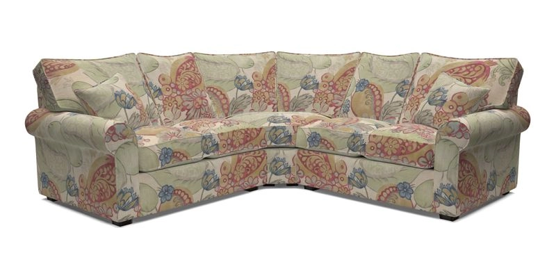 Upperton Corner Sofa RHF & LHF in Two Tone Plain Biscuit  - Loose cover option available