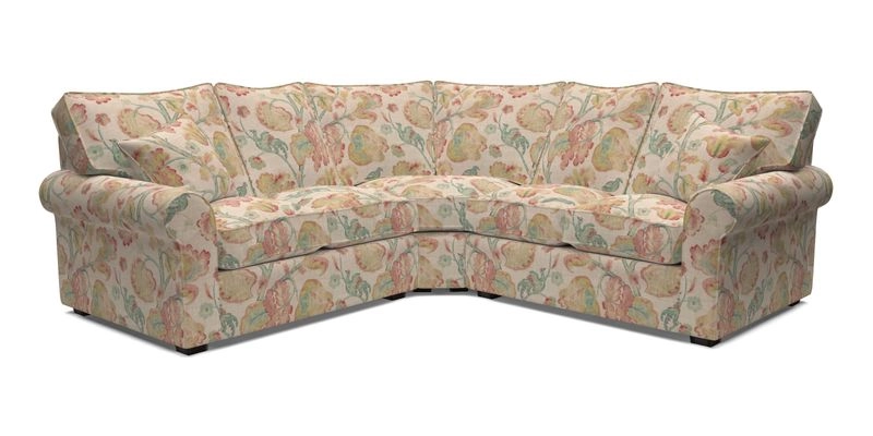 Upperton Corner Sofa RHF & LHF in Two Tone Plain Biscuit  - Loose cover option available