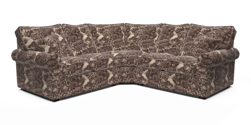 Upperton Corner Sofa RHF & LHF in Two Tone Plain Biscuit  - Loose cover option available