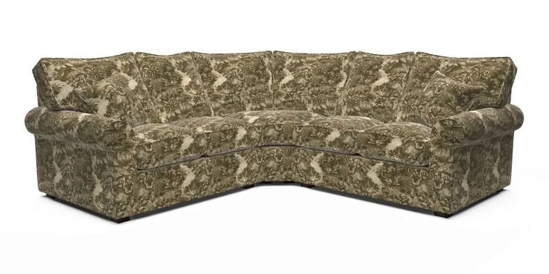 Upperton Corner Sofa RHF & LHF in Two Tone Plain Biscuit  - Loose cover option available