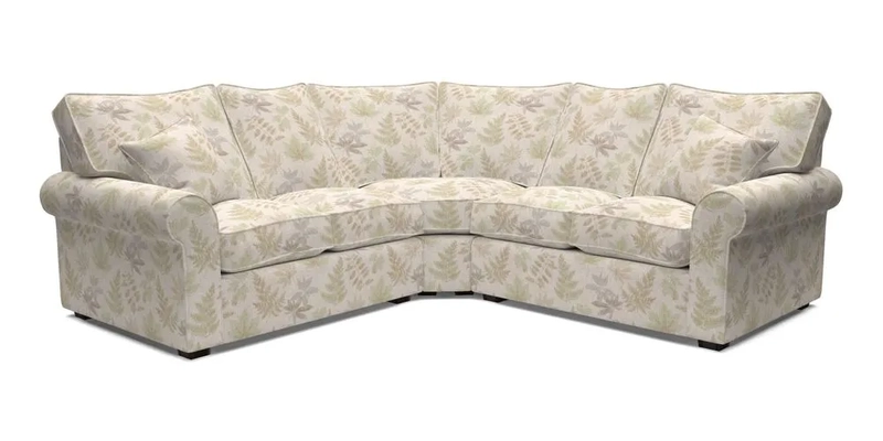 Upperton Corner Sofa RHF & LHF in Two Tone Plain Biscuit  - Loose cover option available