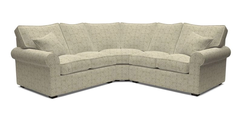 Upperton Corner Sofa RHF & LHF in Two Tone Plain Biscuit  - Loose cover option available