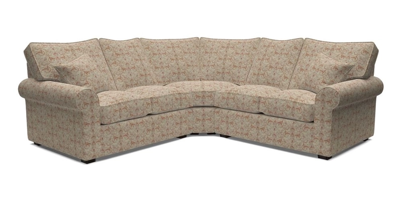 Upperton Corner Sofa RHF & LHF in Two Tone Plain Biscuit  - Loose cover option available