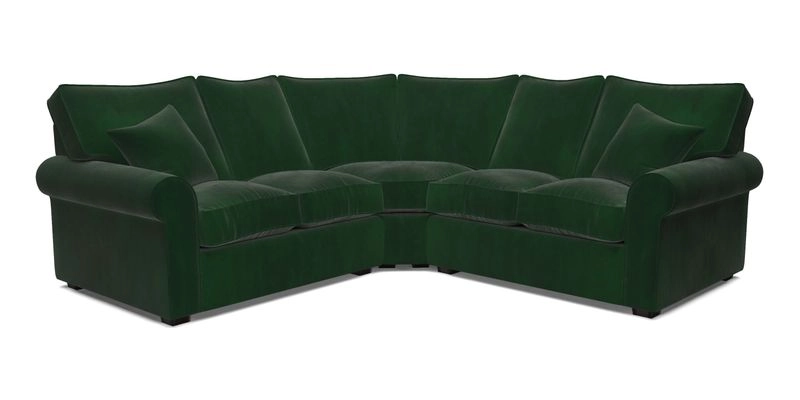 Upperton Corner Sofa RHF & LHF in Two Tone Plain Biscuit  - Loose cover option available