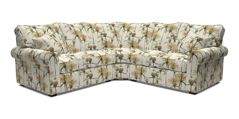 Upperton Corner Sofa RHF & LHF in Two Tone Plain Biscuit  - Loose cover option available