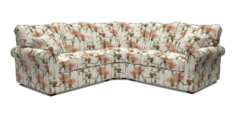 Upperton Corner Sofa RHF & LHF in Two Tone Plain Biscuit  - Loose cover option available