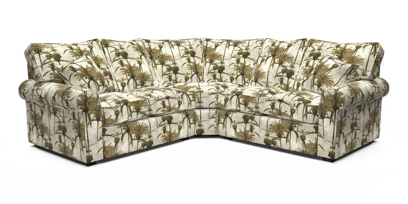 Upperton Corner Sofa RHF & LHF in Two Tone Plain Biscuit  - Loose cover option available