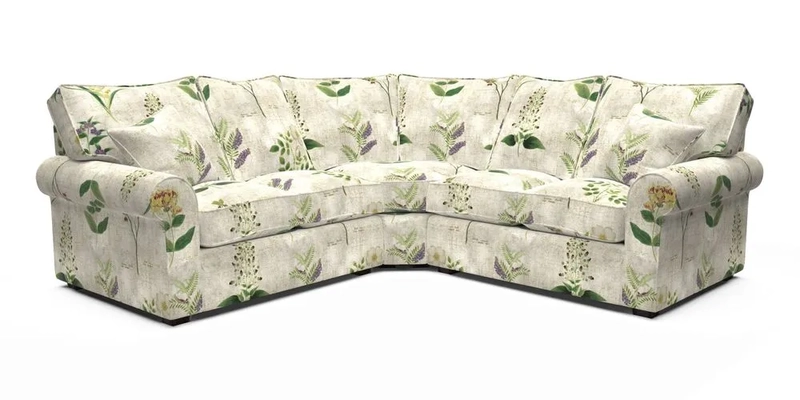 Upperton Corner Sofa RHF & LHF in Two Tone Plain Biscuit  - Loose cover option available