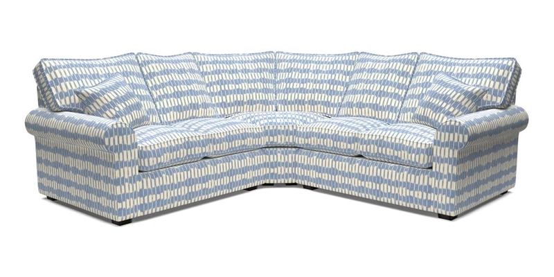 Upperton Corner Sofa RHF & LHF in Two Tone Plain Biscuit  - Loose cover option available