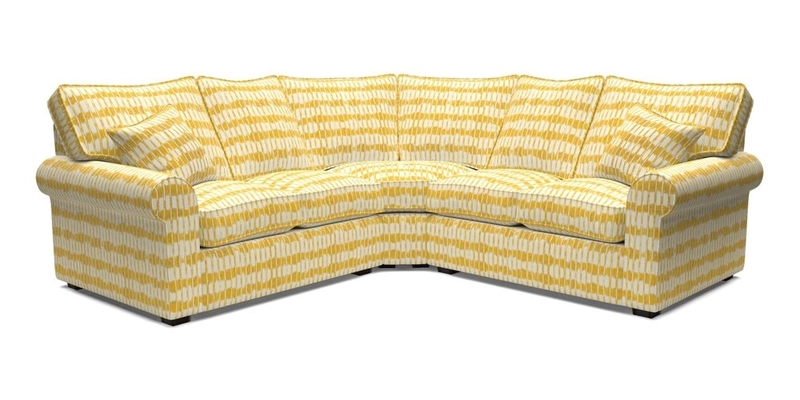 Upperton Corner Sofa RHF & LHF in Two Tone Plain Biscuit  - Loose cover option available
